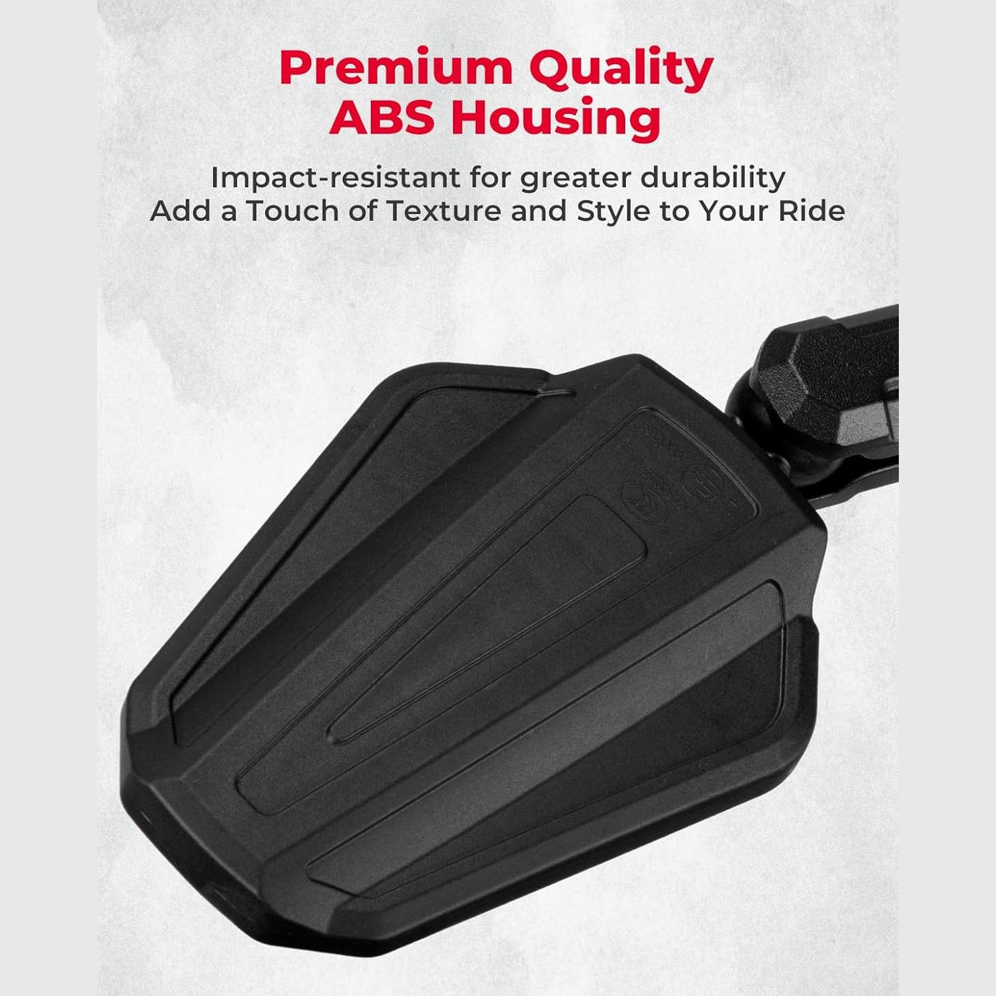 KEMIMOTO Adventure Motorcycle Mirrors For 7/8th Bars