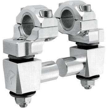 Elite Anti-Vibration 2” Pivot Handlebar Risers For 7/8ths Bar Clamps and 7/8th or 1 1/8th Bars